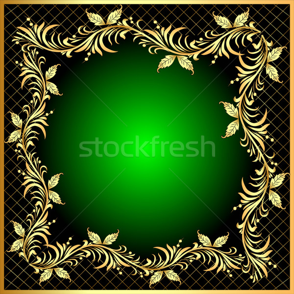 Decoratief frame gouden patroon net illustratie Stockfoto © yurkina