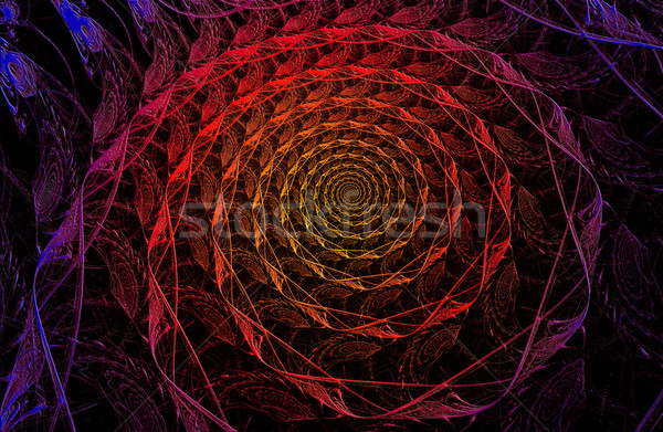 Fractal ilustrare luminos ornament floare Imagine de stoc © yurkina