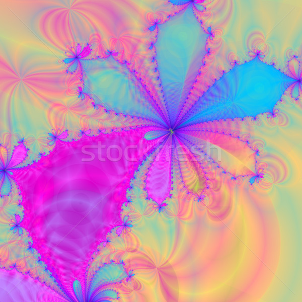Kleurrijk fractal patroon digitale Stockfoto © yurkina