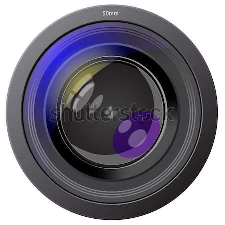 lens photo of the device insulated on white Stock photo © yurkina