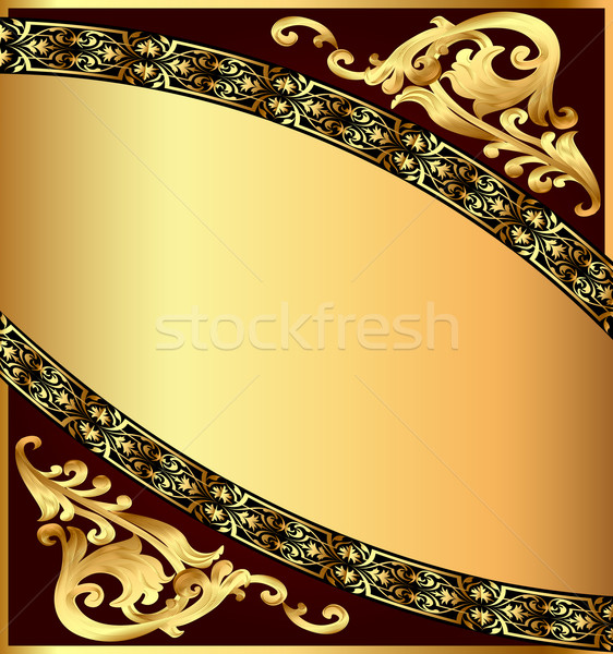 chocolate background with gold(en) pattern Stock photo © yurkina
