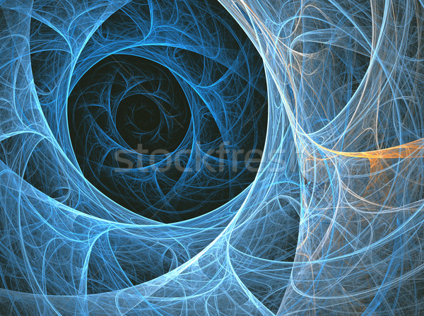 Illustration fractal abstraction mer espace soleil Photo stock © yurkina