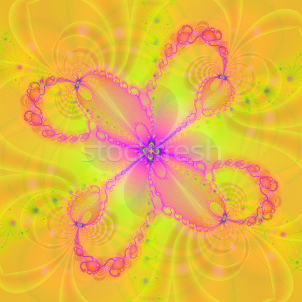 Kleurrijk fractal patroon digitale Stockfoto © yurkina