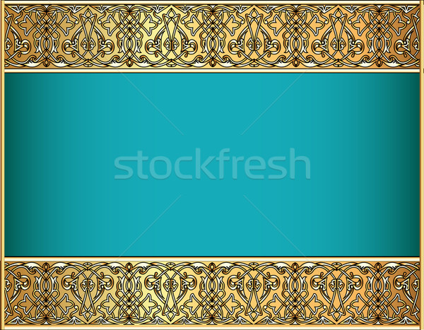 Celtic wzór złota ilustracja moda streszczenie Zdjęcia stock © yurkina