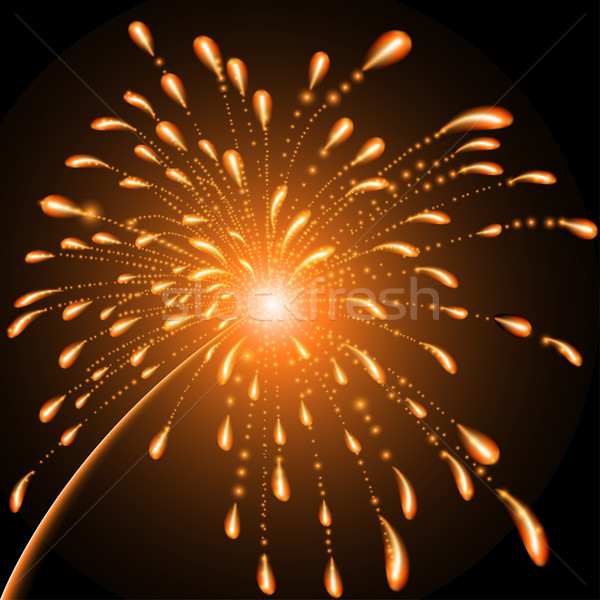 Foto d'archivio: Illustrazione · luminoso · lucido · stelle · fuochi · d'artificio