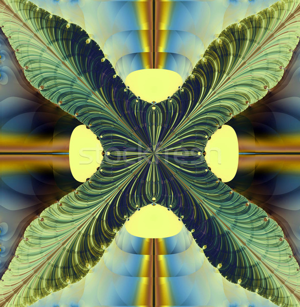 Colorat fractal natural fenomen matematic set Imagine de stoc © yurkina