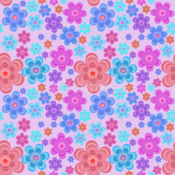 Sin costura rosa brillante flores textura primavera Foto stock © yurkina