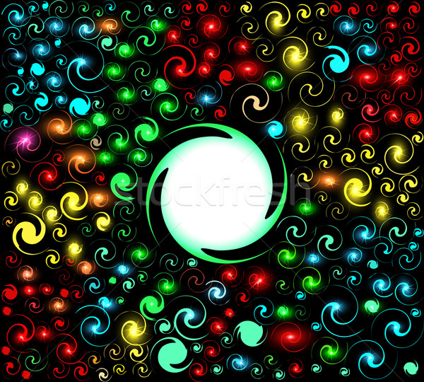  abstract background with shiny spirals range Stock photo © yurkina