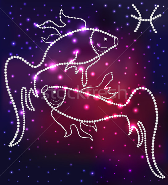 Stok fotoğraf: Balık · takımyıldız · Yıldız · mücevher · örnek · gökyüzü
