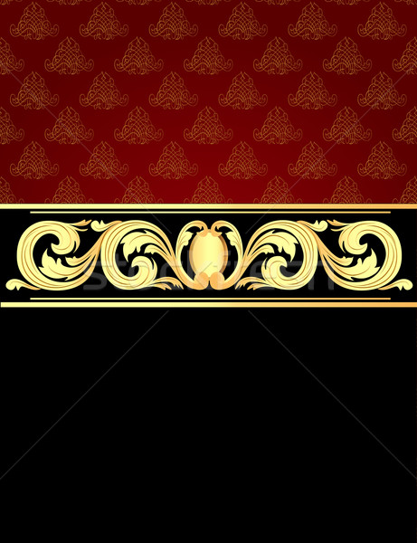  a background with a gold vegetative ornament Stock photo © yurkina