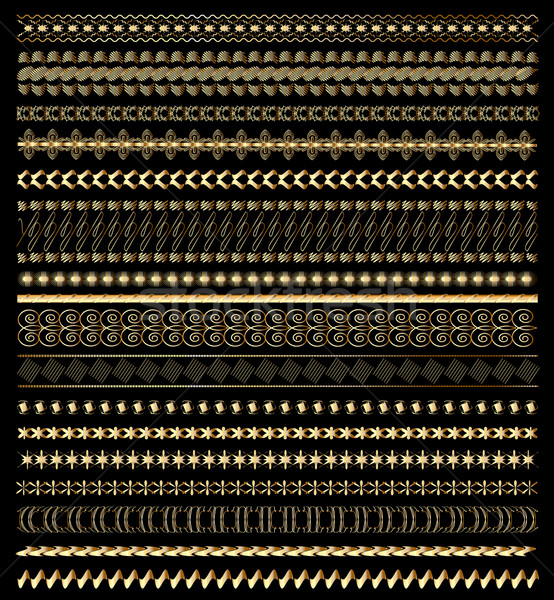 セット 飾り 金 色 図 デザイン ストックフォト © yurkina