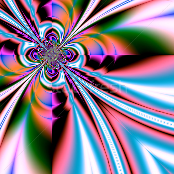 красочный фрактальный природного явление математический набор Сток-фото © yurkina