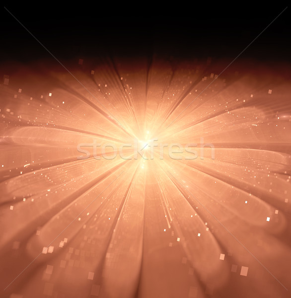 illustration of a fractal fantastic bright shiny flower Stock photo © yurkina
