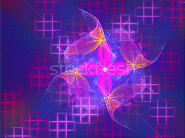 иллюстрация фрактальный шаблон жемчуга дизайна энергии Сток-фото © yurkina