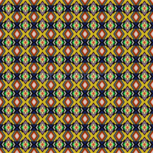 Fara sudura geometric ornament galben ilustrare Imagine de stoc © yurkina