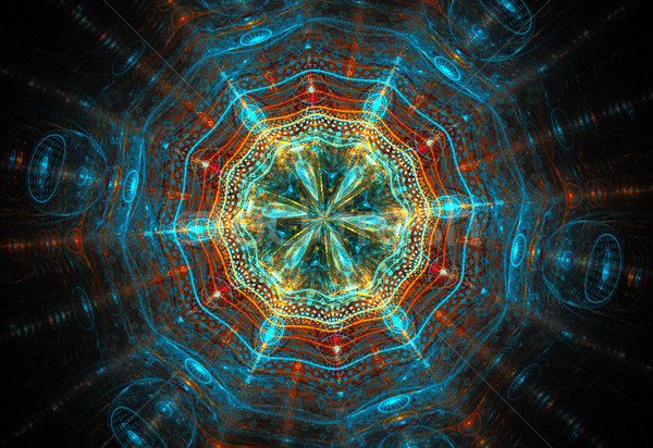 Illustration Glas kosmischen Muster Licht Stock foto © yurkina