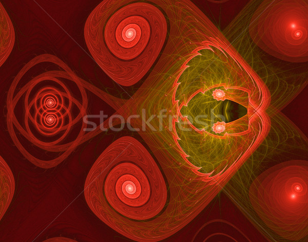 Kleurrijk fractal natuurlijke fenomeen wiskundig ingesteld Stockfoto © yurkina