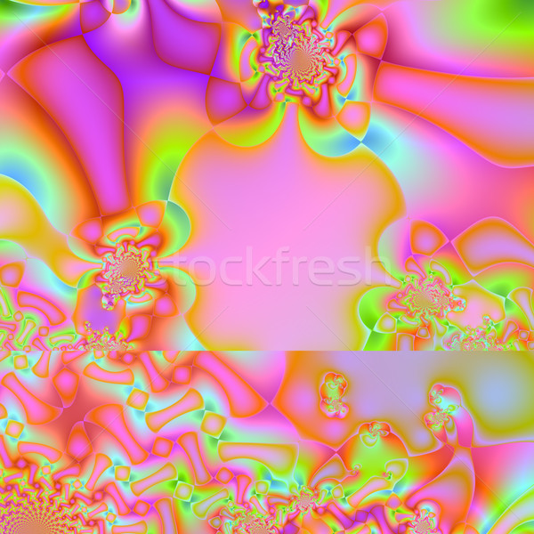 Colorat fractal natural fenomen matematic set Imagine de stoc © yurkina