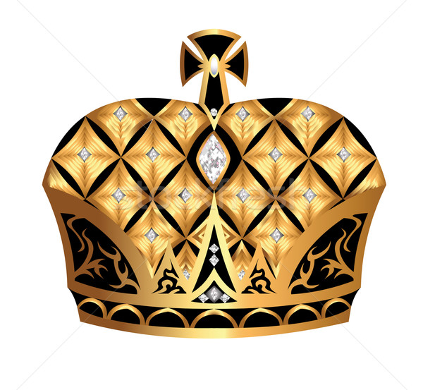  gold(en) royal crown insulated on white background Stock photo © yurkina