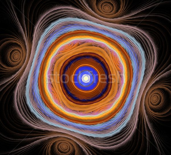 Stok fotoğraf: Fraktal · örnek · spiral · çiçek · dizayn