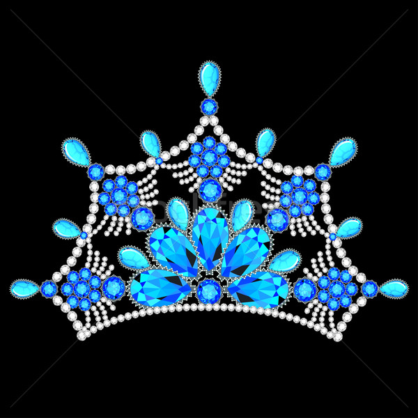 crown tiara women with glittering precious stones Stock photo © yurkina