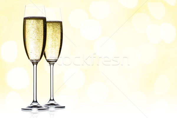 two glasses of champagne Stock photo © yurok