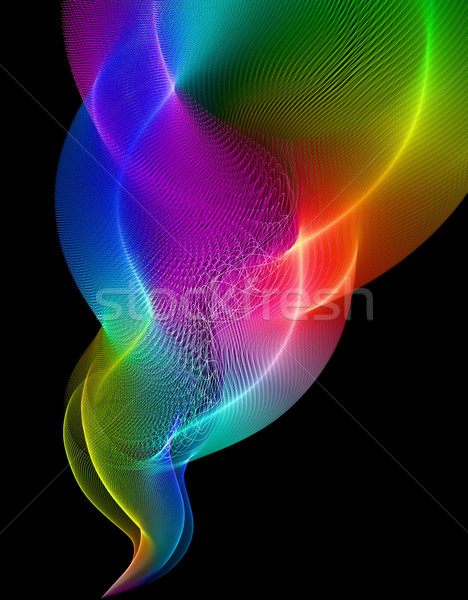 Stock photo: abstract multicolored formation