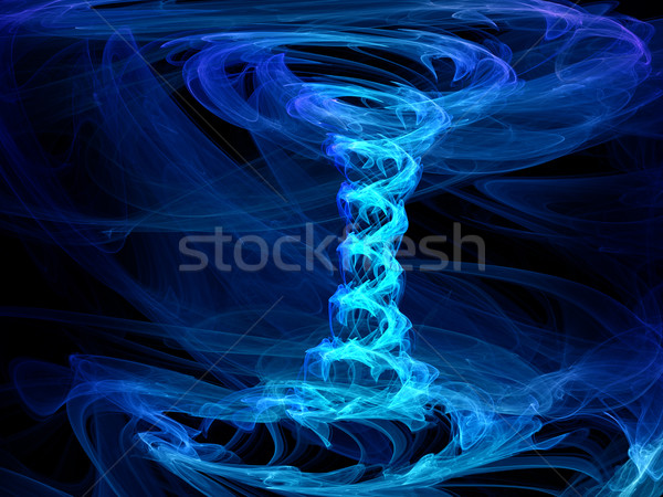 藍色 龍捲風 抽象 高 質量 呈現 商業照片 © yurok