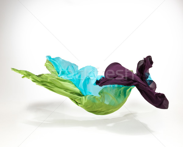 Stock photo: abstract fabric in motion
