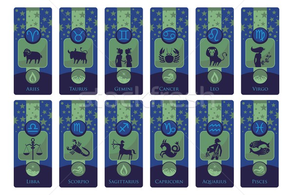 Zodiac Banners Stock photo © yurumi