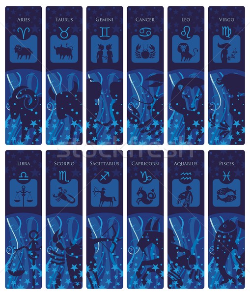 зодиак закладки набор европейский признаков Сток-фото © yurumi