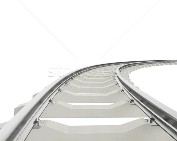 örnek çevirmek demiryolu yalıtılmış beyaz Stok fotoğraf © ZARost