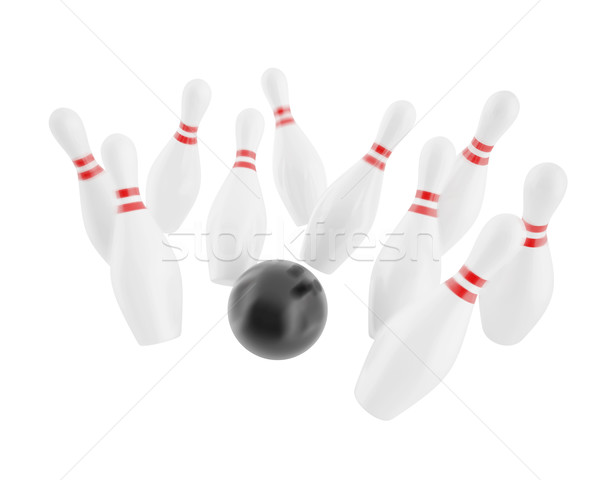 Ilustração bola isolado branco ilustração 3d alto Foto stock © ZARost