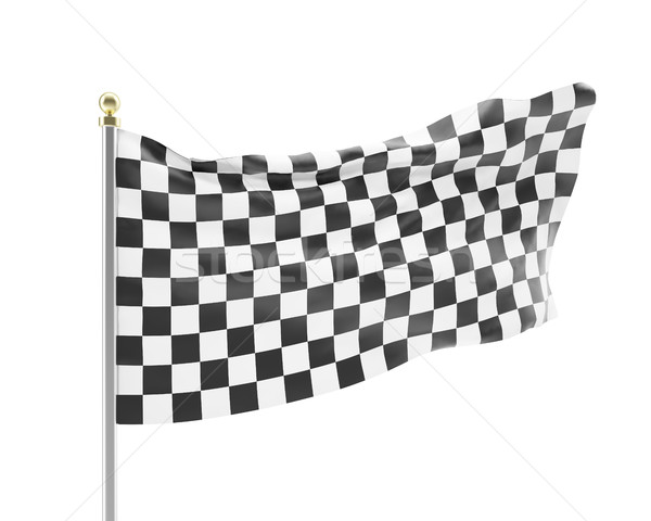 racing flag isolated on a white background. Stock photo © ZARost
