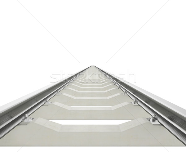 Illustration railway aspiring forward isolated on white background. Stock photo © ZARost