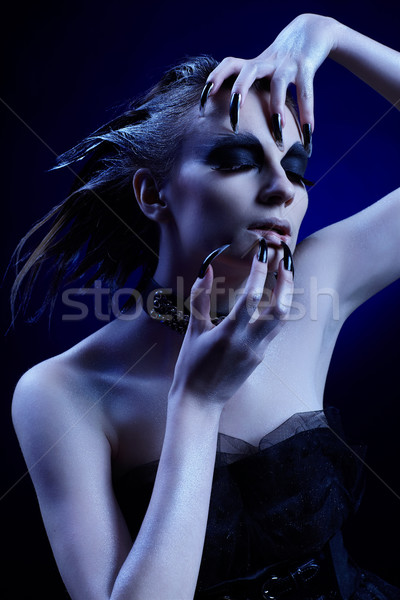 vulture girl Stock photo © zastavkin