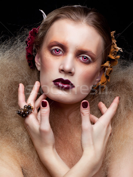 Halloween beauté femme maquillage style fille [[stock_photo]] © zastavkin