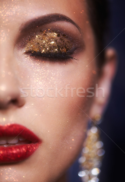 Brillant visage maquillage soft accent portrait [[stock_photo]] © zastavkin