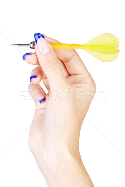 hand with dart arrow Stock photo © zastavkin