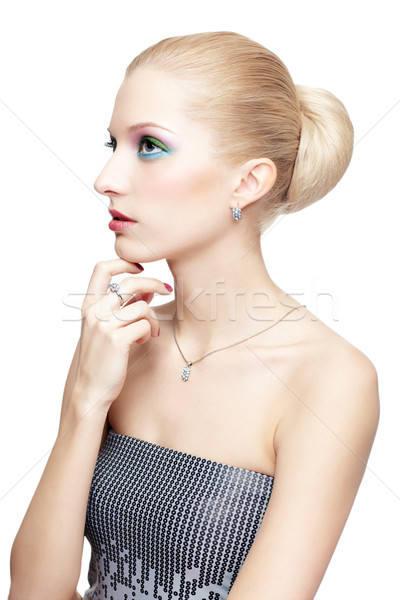 beautiful blonde Stock photo © zastavkin