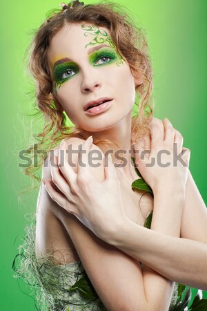 beautiful mermaid girl Stock photo © zastavkin