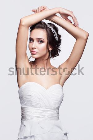 woman with creative hairdo Stock photo © zastavkin