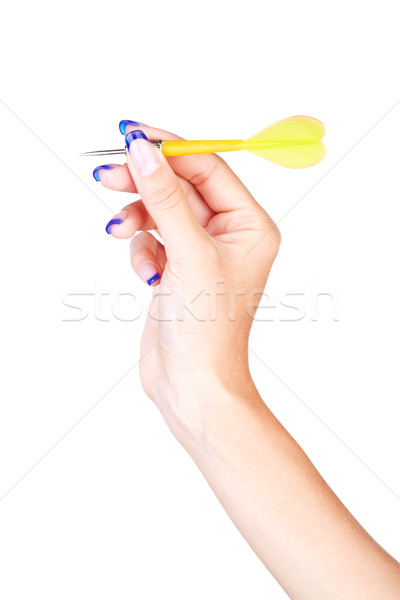 hand with dart arrow Stock photo © zastavkin