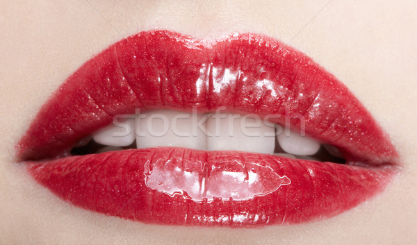 lips makeup Stock photo © zastavkin