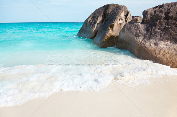 Océano playa nubes paisaje mar Foto stock © zastavkin