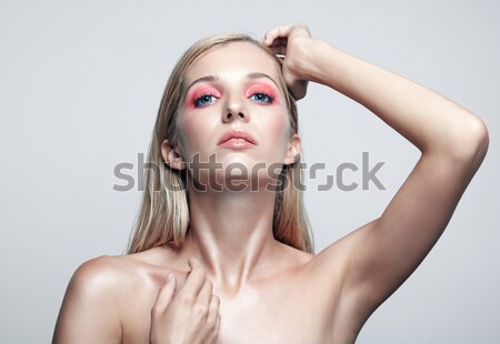 woman with creative hairdo Stock photo © zastavkin