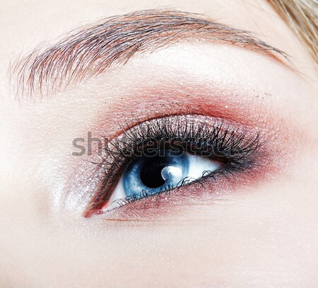 [[stock_photo]]: Oeil · composent · belle · filles · visage