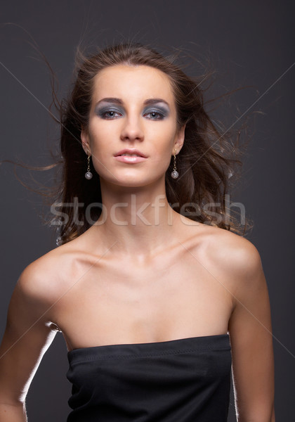 model with flattering hair Stock photo © zastavkin