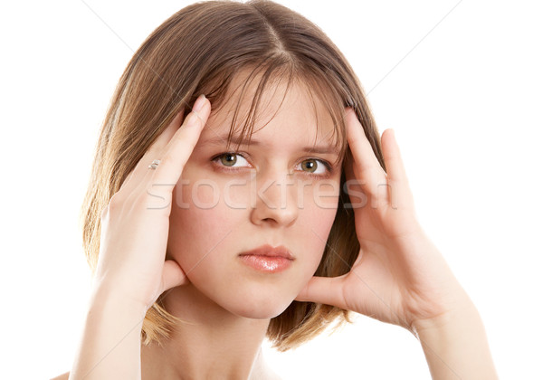 Stock photo: Woman with headache