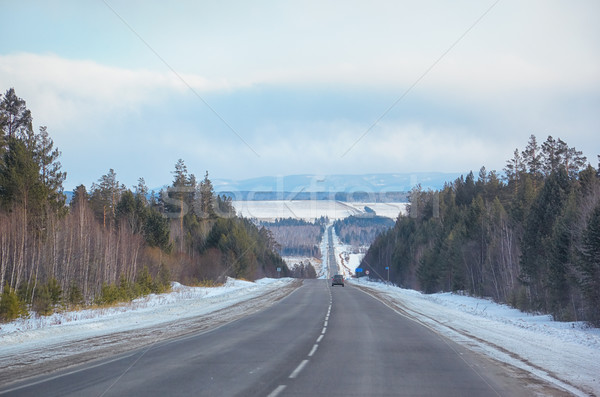 Winter road Stock photo © zastavkin